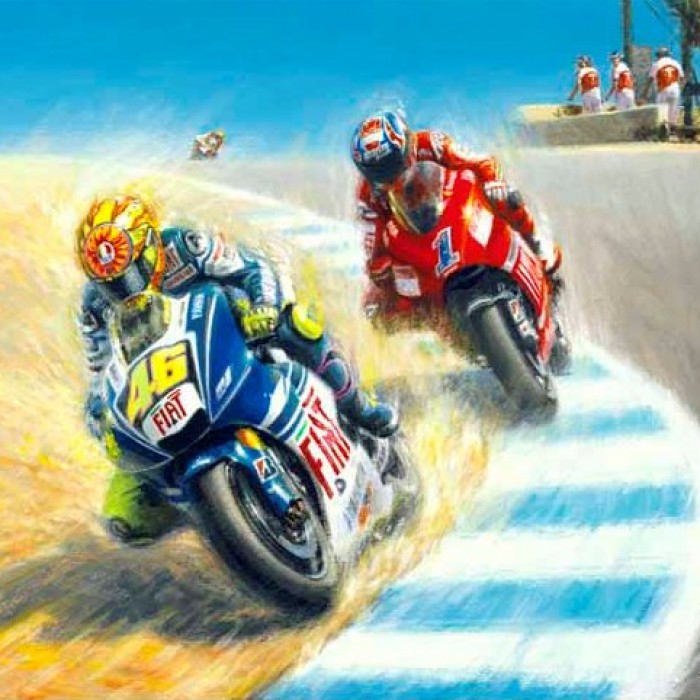 Moto GP Greeting Cards