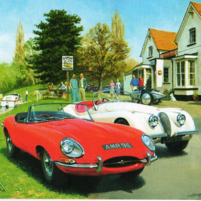 Vintage Motoring Greeting Cards
