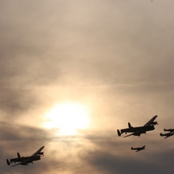 Lancaster Bombers at Goodwood 2014