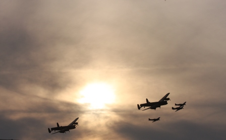 Lancaster Bombers at Goodwood 2014