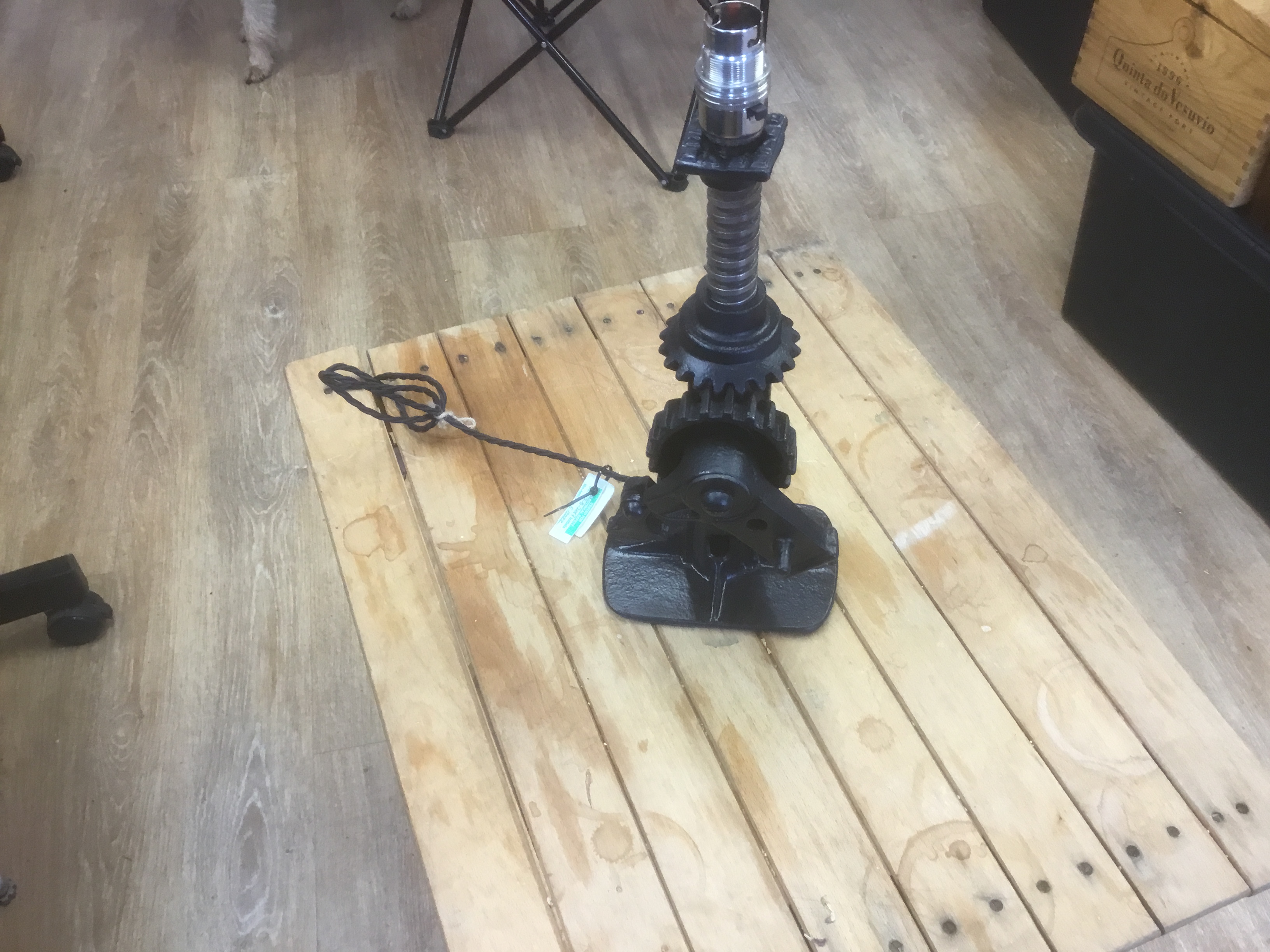 New line – Repurposed car jacks & tools